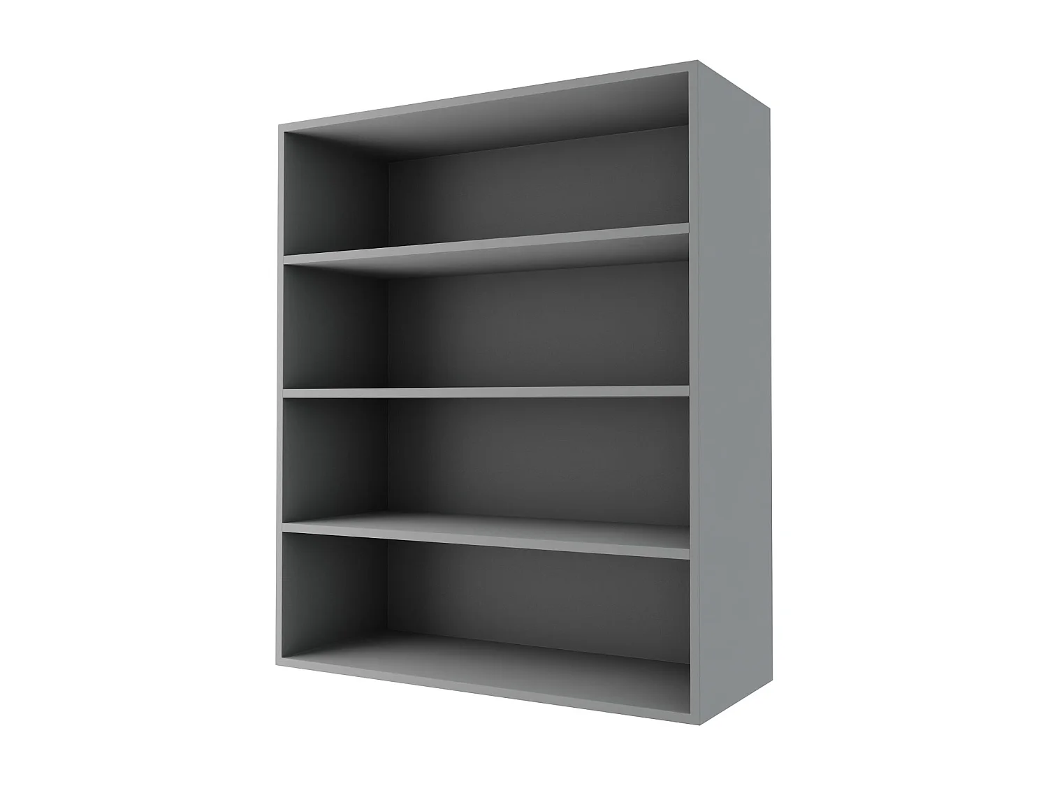 KÜCHENHÄNGESCHRANK Kvantum W4/80 Vanille Matt / Grau Matt 80 / 32,5 / 96cm