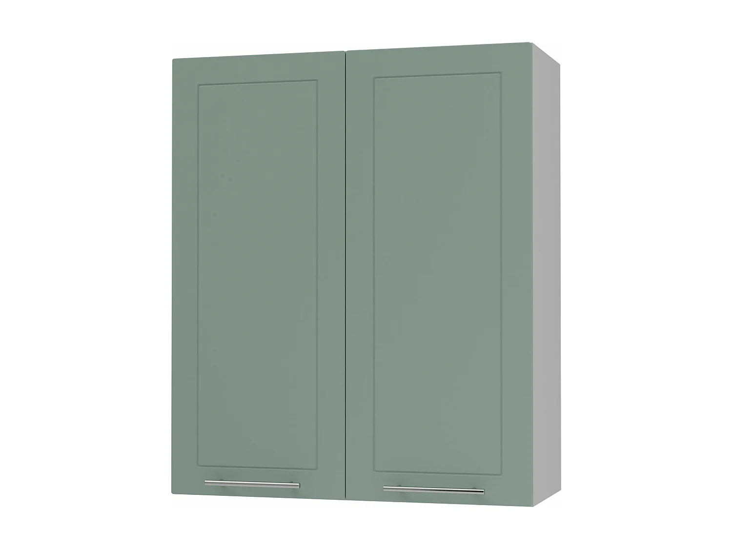 KÜCHENHÄNGESCHRANK Kvantum W4/80 Mint Matt / Grau Matt 80 / 32,5 / 96cm