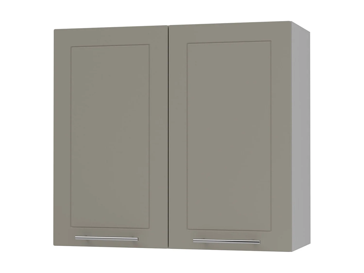 KÜCHENHÄNGESCHRANK Kvantum W3/80 Beige Matt / Grau Matt 80 / 32,5 / 72cm