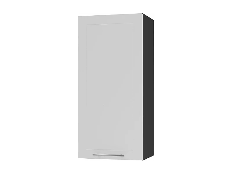 KÜCHENHÄNGESCHRANK Kvantum W4/45 Weiß Matt / Schwarz Matt 45 / 32,5 / 96cm