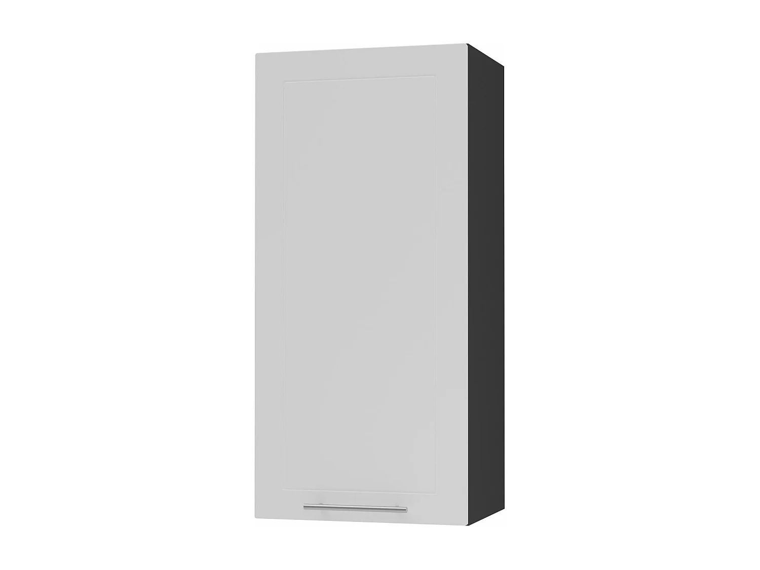 KÜCHENHÄNGESCHRANK Kvantum W4/45 Weiß Matt / Schwarz Matt 45 / 32,5 / 96cm