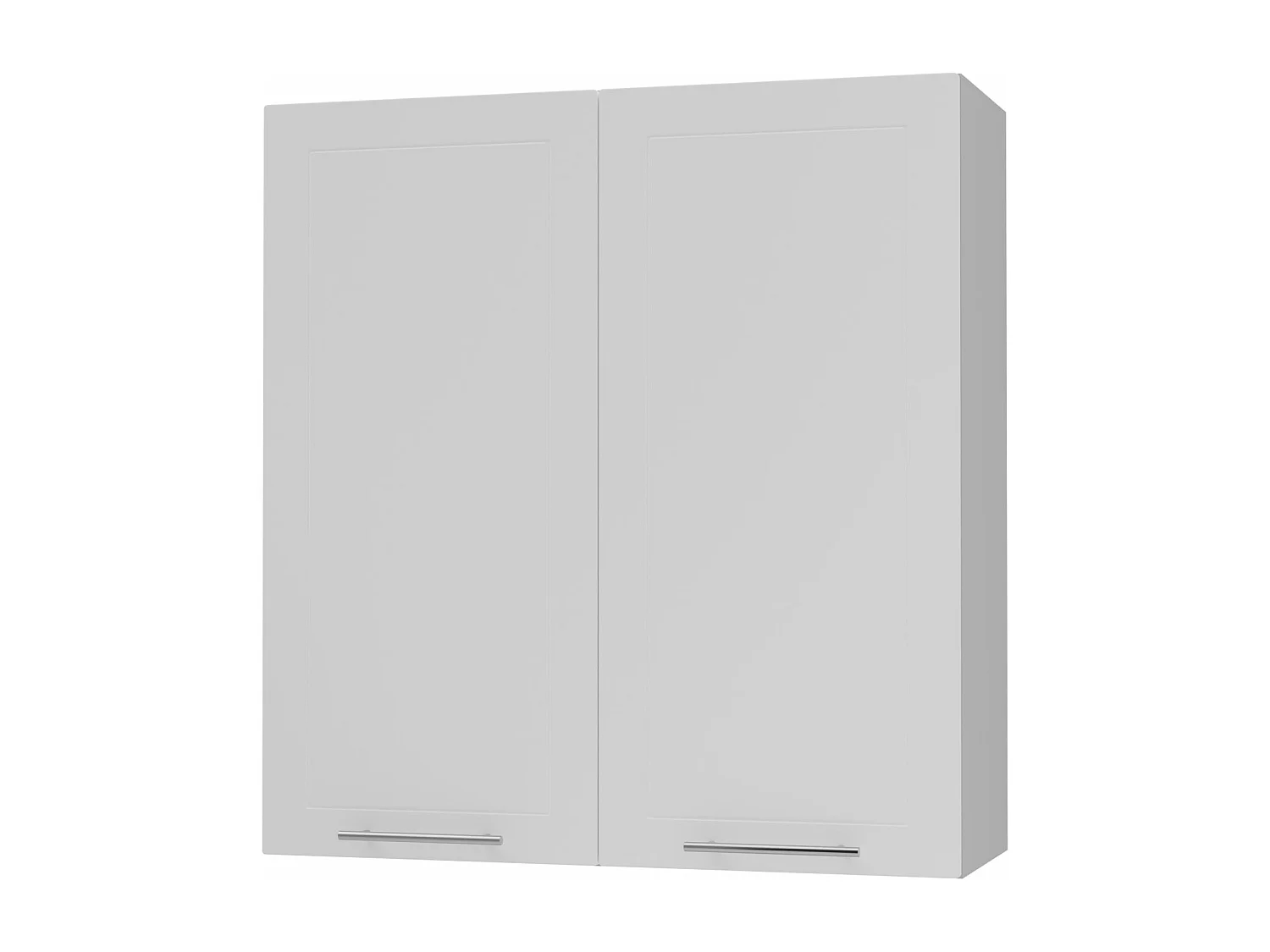 KÜCHENHÄNGESCHRANK Kvantum W4/90 Weiß Matt / Grau Matt 90 / 32,5 / 96cm