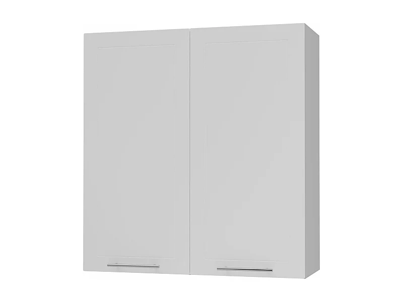KÜCHENHÄNGESCHRANK Kvantum W4/90 Weiß Matt / Grau Matt 90 / 32,5 / 96cm