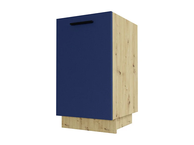KÜCHENUNTERSCHRANK Bonn Marineblau Matt / Eiche Artisan Matt 45 / 50 / 82cm