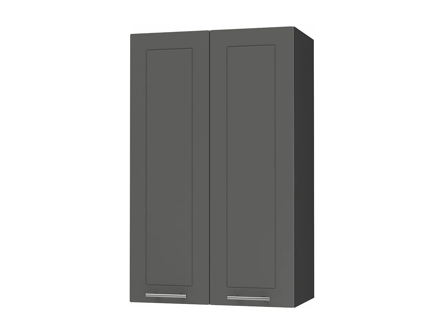 KÜCHENHÄNGESCHRANK Kvantum W4/60 Graphit Matt / Schwarz Matt 60 / 32,5 / 96cm