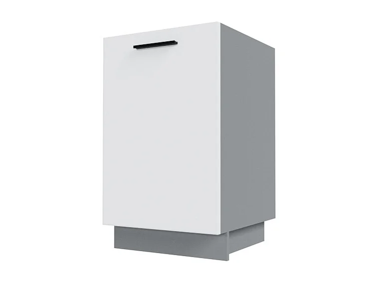 KÜCHENUNTERSCHRANK Bonn Weiß Matt / Grau Matt 50 / 50 / 82cm