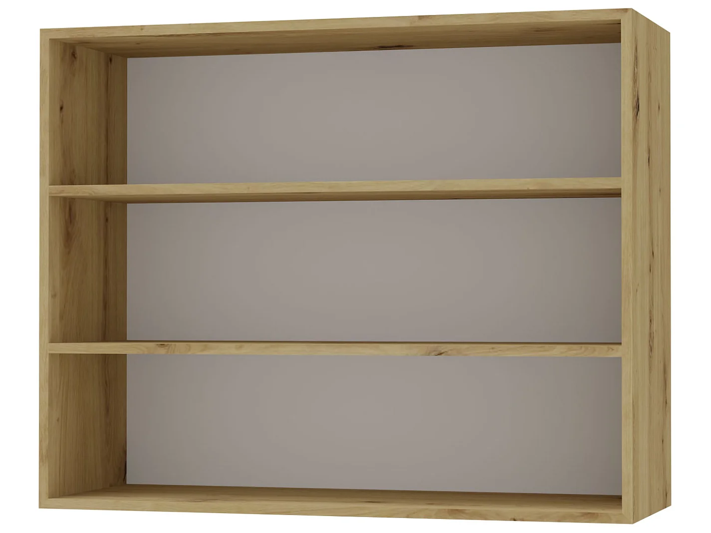 KÜCHENHÄNGESCHRANK Kvantum W3/90 Dust Grey Matt / Eiche Artisan Matt 90 / 32,5 / 72cm