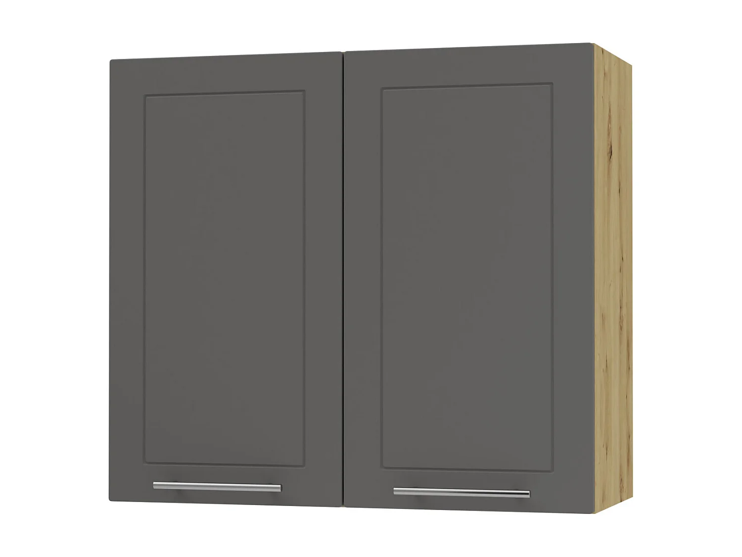 KÜCHENHÄNGESCHRANK Kvantum W3/80 Graphit Matt / Eiche Artisan Matt 80 / 32,5 / 72cm