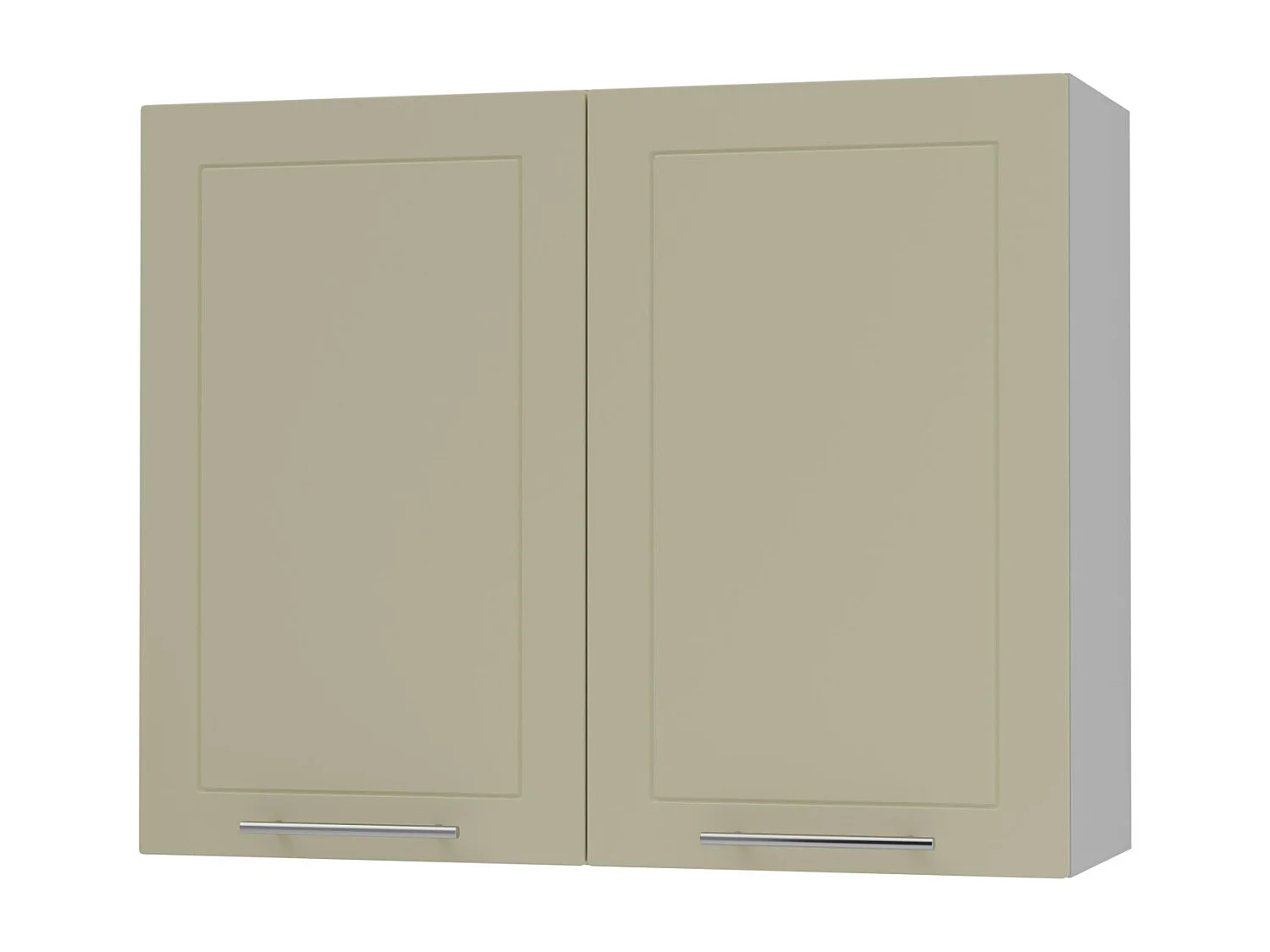 KÜCHENHÄNGESCHRANK Kvantum W3/90 Vanille Matt / Grau Matt 90 / 32,5 / 72cm