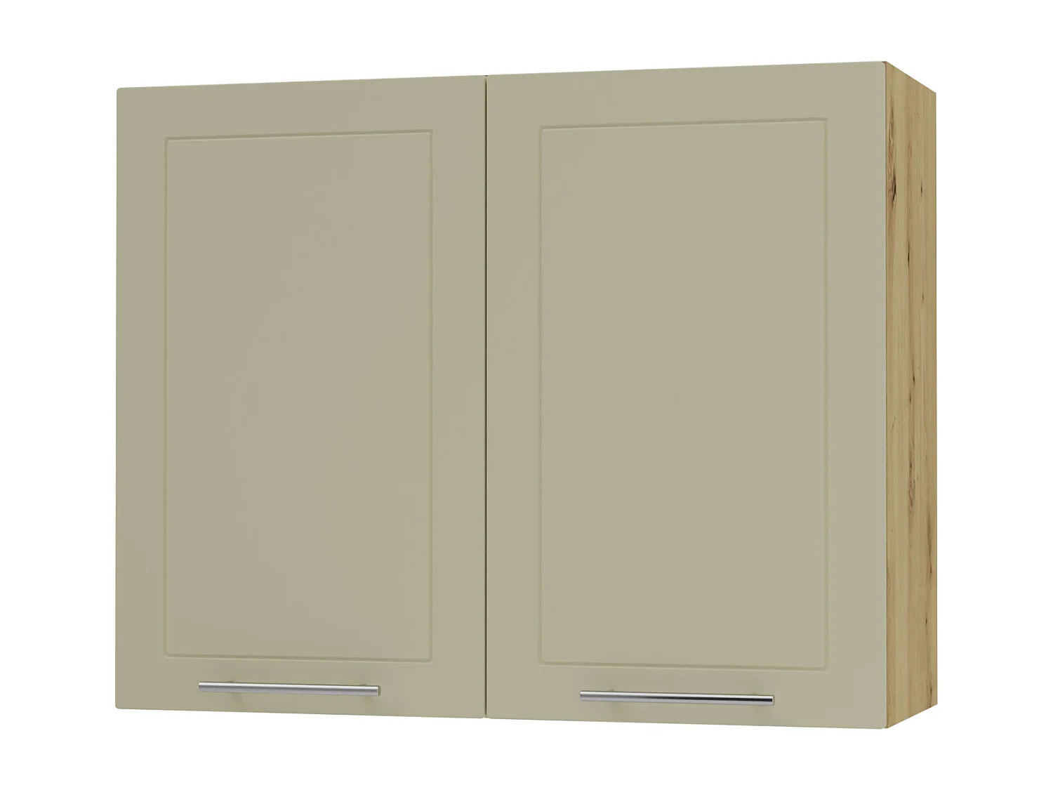 KÜCHENHÄNGESCHRANK Kvantum W3/90 Vanille Matt / Eiche Artisan Matt 90 / 32,5 / 72cm