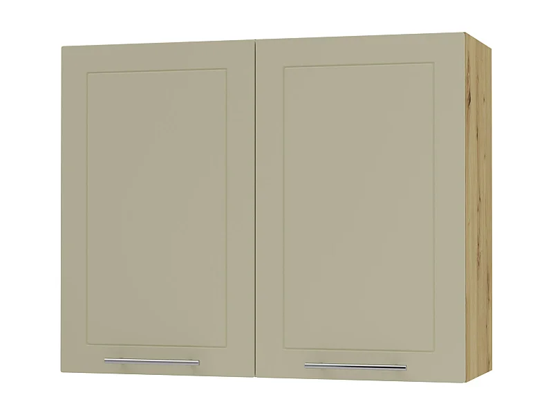 KÜCHENHÄNGESCHRANK Kvantum W3/90 Vanille Matt / Eiche Artisan Matt 90 / 32,5 / 72cm