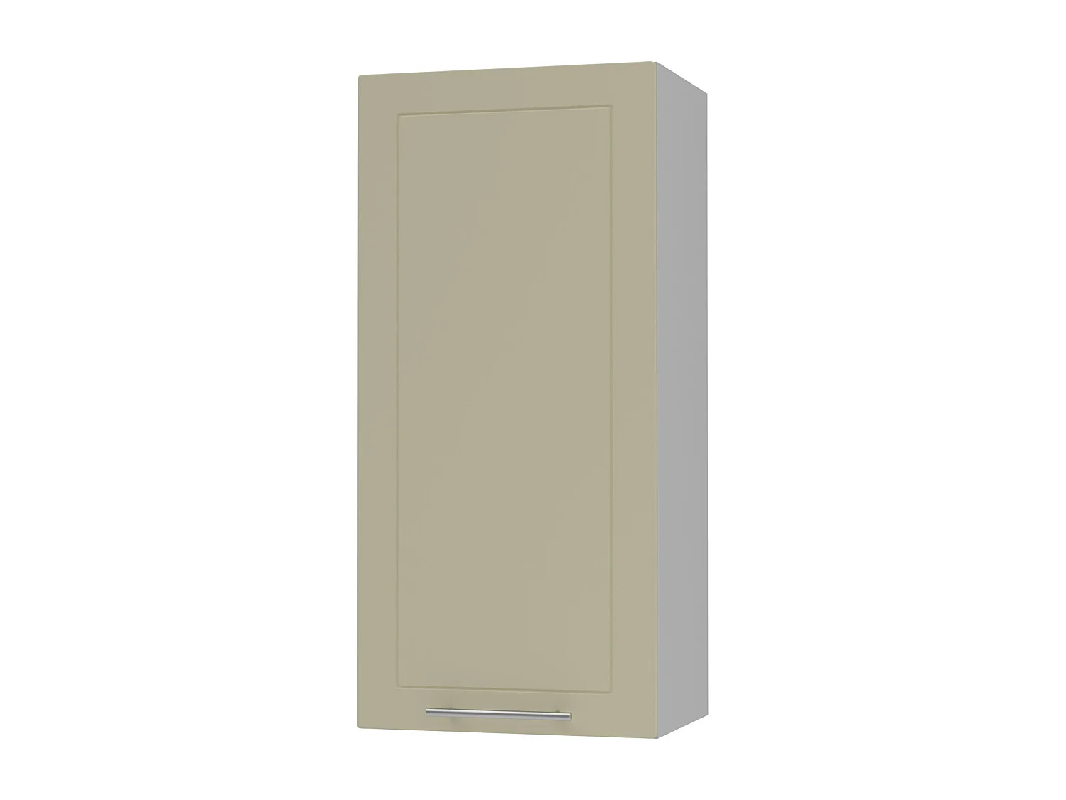 KÜCHENHÄNGESCHRANK Kvantum W4/45 Vanille Matt / Grau Matt 45 / 32,5 / 96cm