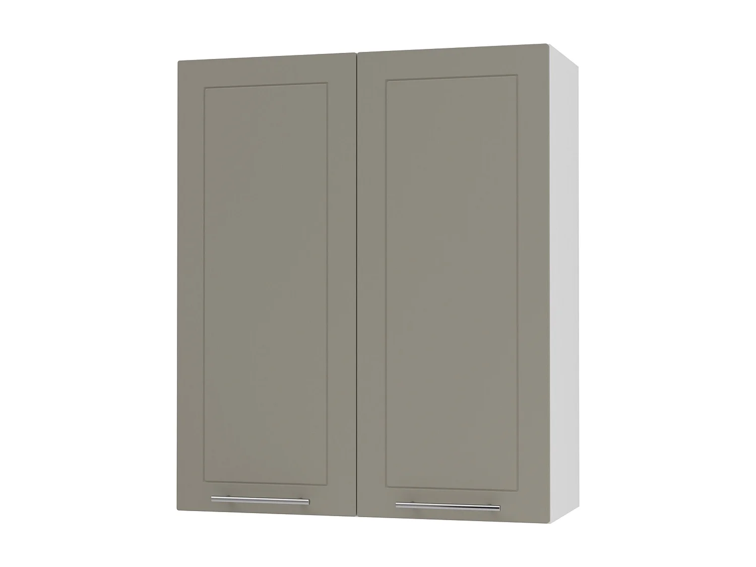 KÜCHENHÄNGESCHRANK Kvantum W4/80 Beige Matt / Weiß Matt 80 / 32,5 / 96cm