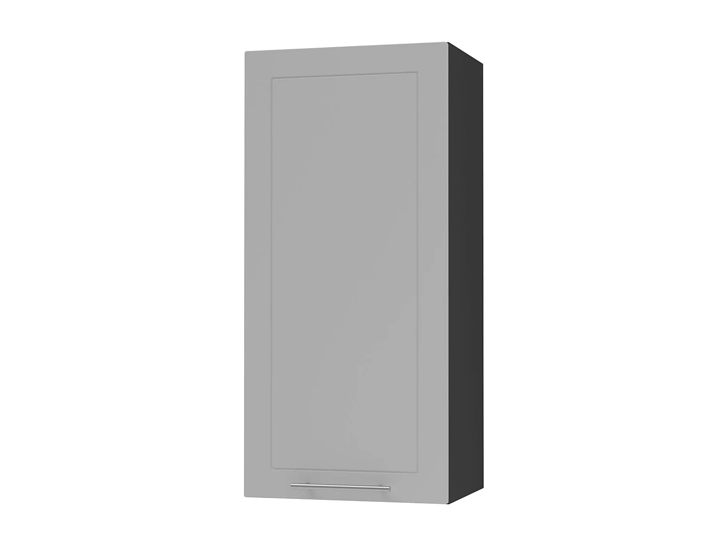KÜCHENHÄNGESCHRANK Kvantum W4/45 Dust Grey Matt / Schwarz Matt 45 / 32,5 / 96cm
