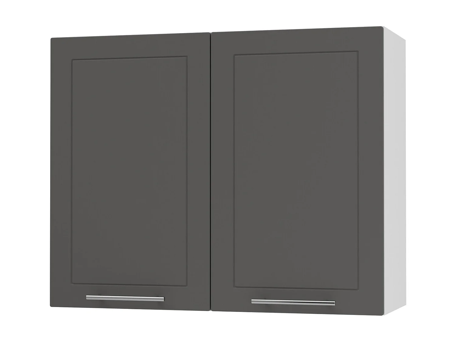 KÜCHENHÄNGESCHRANK Kvantum W3/90 Graphit Matt / Weiß Matt 90 / 32,5 / 72cm