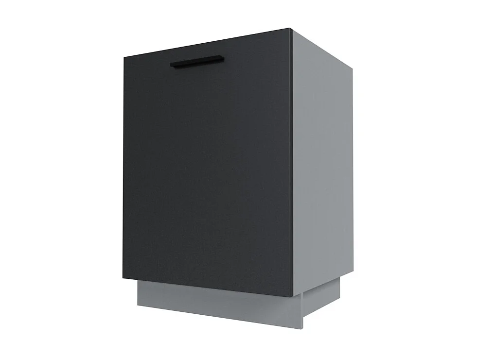 KÜCHENUNTERSCHRANK Bonn D1D/60 Schwarz Matt / Grau Matt 60 / 50 / 82cm