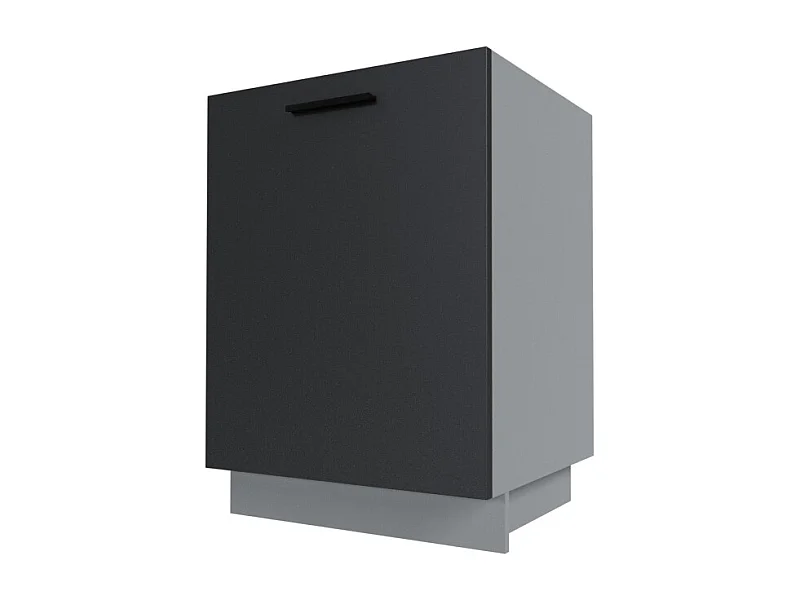 KÜCHENUNTERSCHRANK Bonn D1D/60 Schwarz Matt / Grau Matt 60 / 50 / 82cm