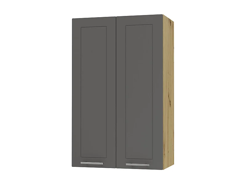 KÜCHENHÄNGESCHRANK Kvantum W4/60 Graphit Matt / Eiche Artisan Matt 60 / 32,5 / 96cm
