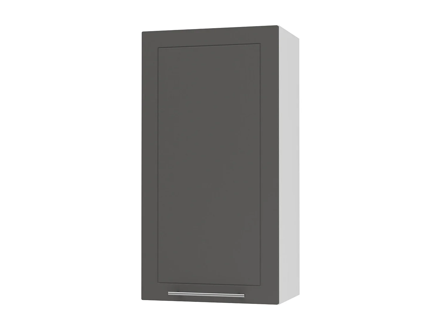 KÜCHENHÄNGESCHRANK Kvantum W4/50 Graphit Matt / Weiß Matt 50 / 32,5 / 96cm