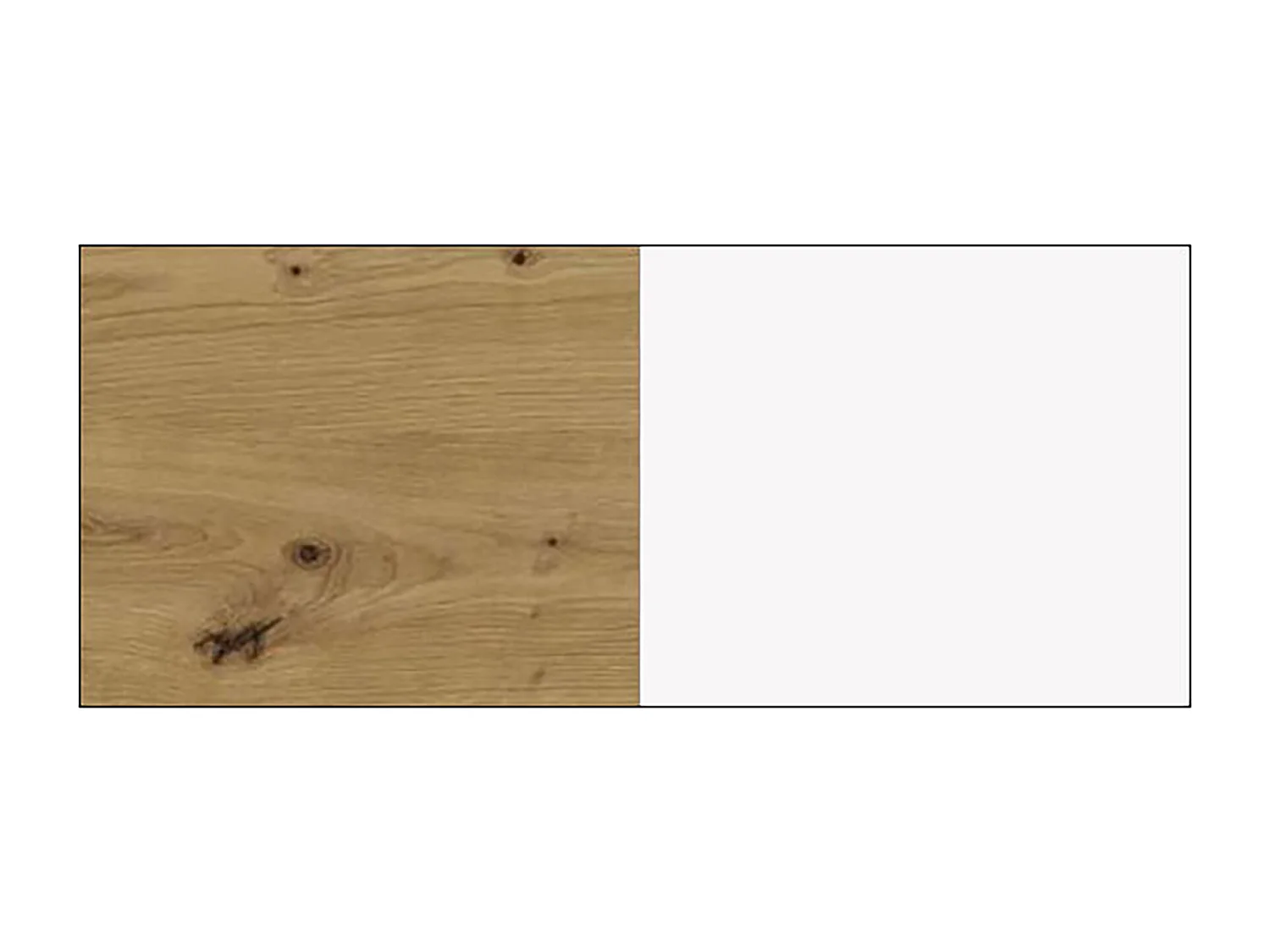 KÜCHENUNTERSCHRANK Bonn Weiß Matt / Eiche Artisan Matt 50 / 50 / 82cm