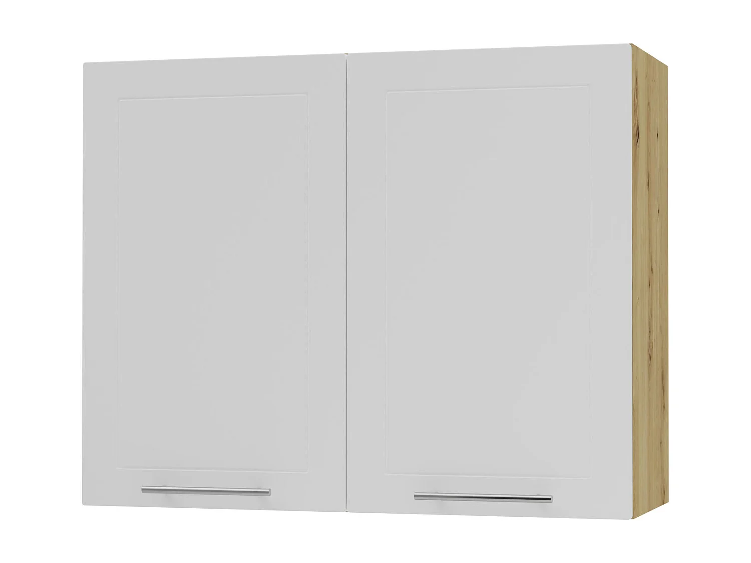 KÜCHENHÄNGESCHRANK Kvantum W3/90 Weiß Matt / Eiche Artisan Matt 90 / 32,5 / 72cm