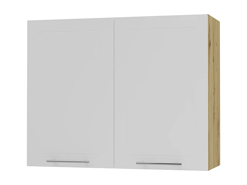 KÜCHENHÄNGESCHRANK Kvantum W3/90 Weiß Matt / Eiche Artisan Matt 90 / 32,5 / 72cm