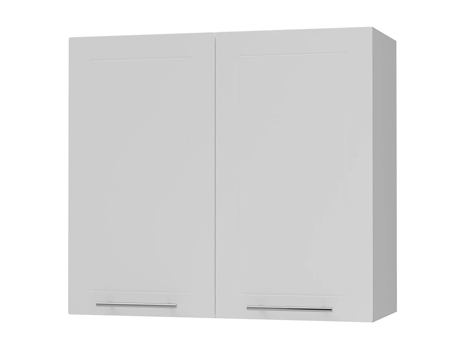 KÜCHENHÄNGESCHRANK Kvantum W3/80 Weiß Matt / Grau Matt 80 / 32,5 / 72cm