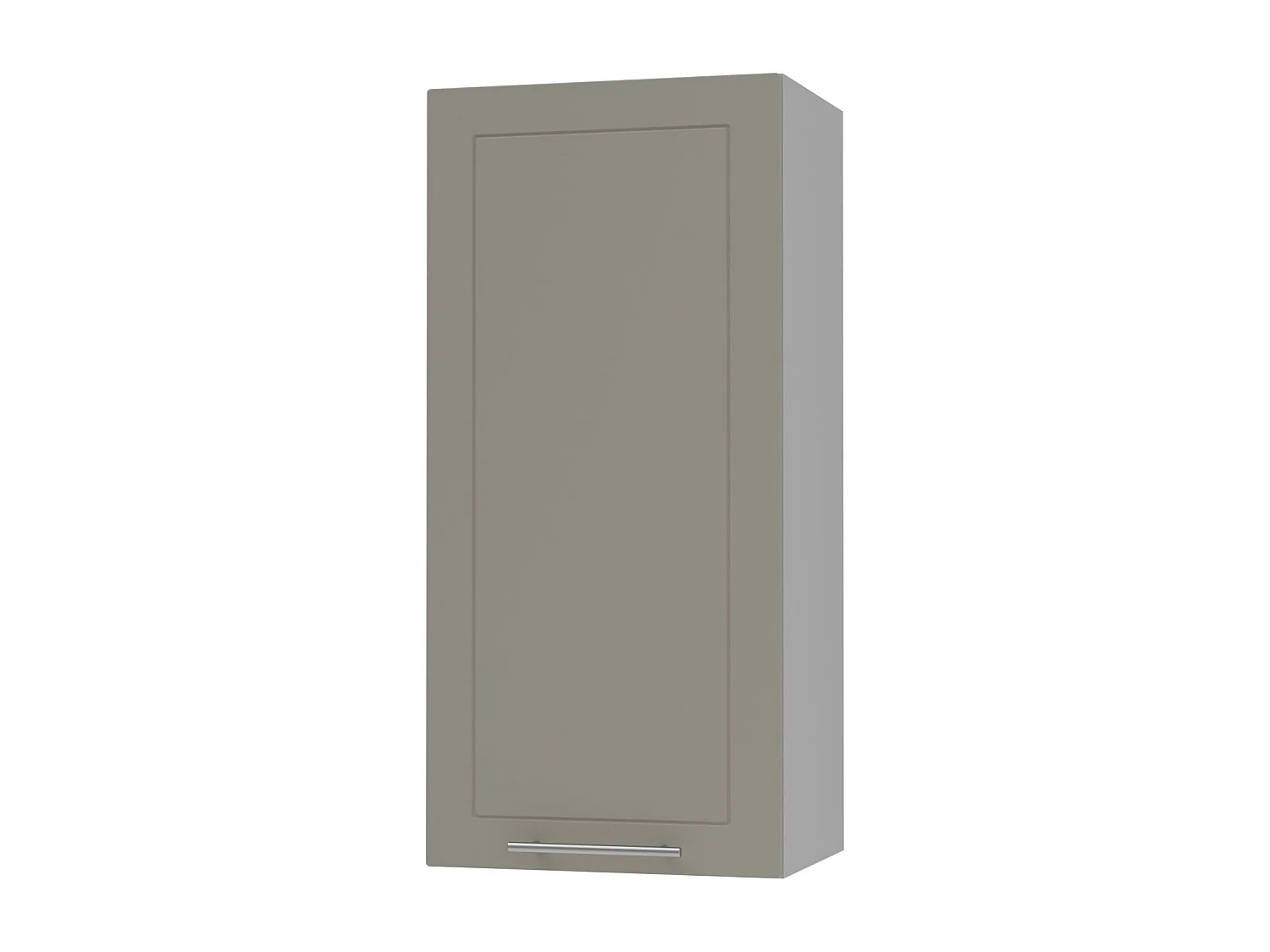 KÜCHENHÄNGESCHRANK Kvantum W4/45 Beige Matt / Grau Matt 45 / 32,5 / 96cm