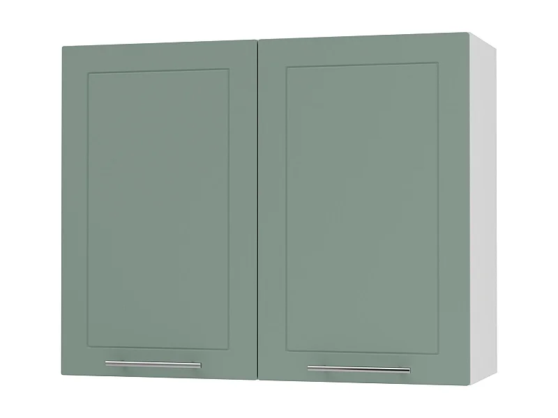 KÜCHENHÄNGESCHRANK Kvantum W3/80 Mint Matt / Weiß Matt 80 / 32,5 / 72cm