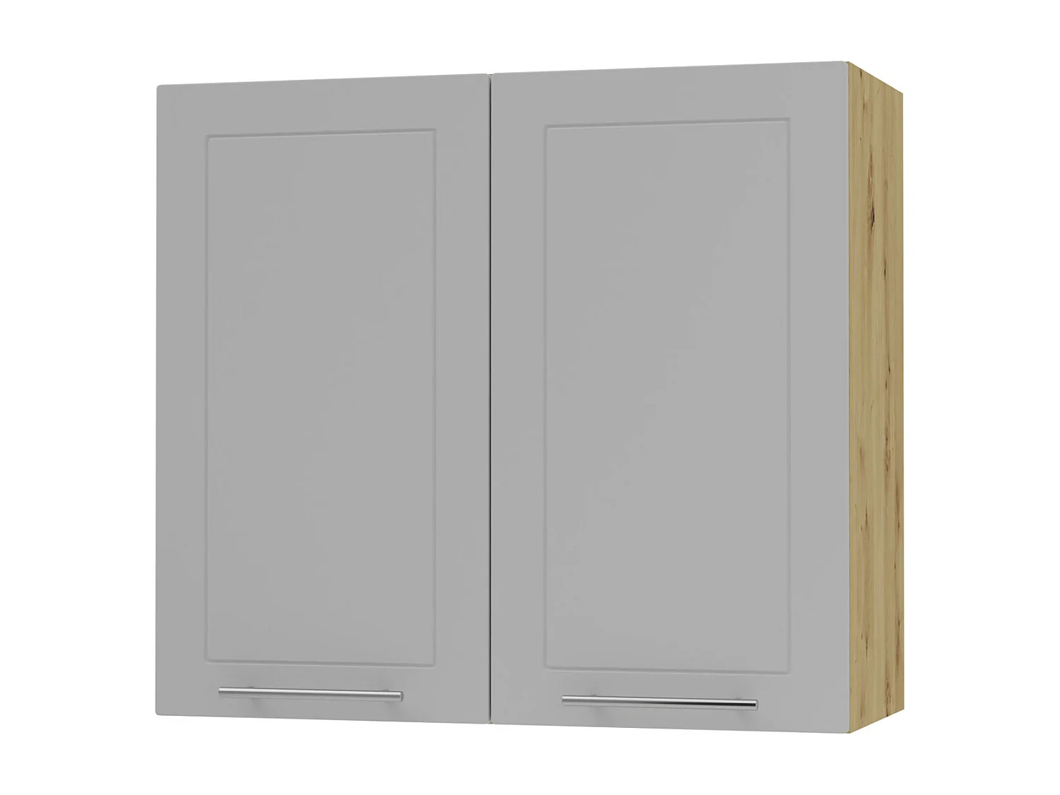 KÜCHENHÄNGESCHRANK Kvantum W3/80 Dust Grey Matt / Eiche Artisan Matt 80 / 32,5 / 72cm