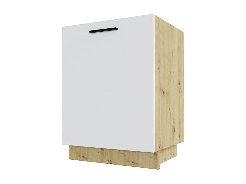 KÜCHENUNTERSCHRANK Bonn D1D/60 Weiß Matt / Eiche Artisan Matt 60 / 50 / 82cm