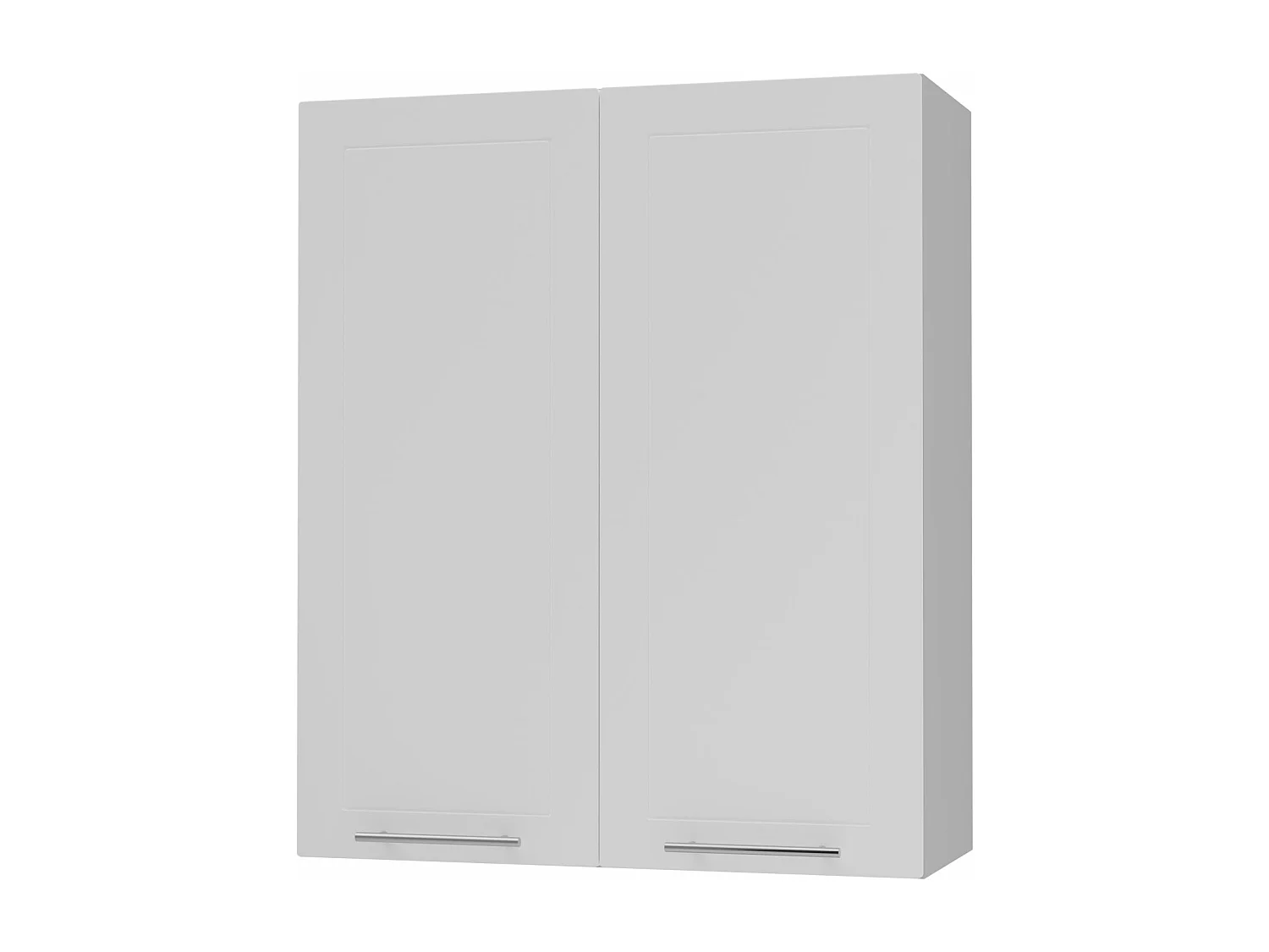 KÜCHENHÄNGESCHRANK Kvantum W4/80 Weiß Matt / Grau Matt 80 / 32,5 / 96cm