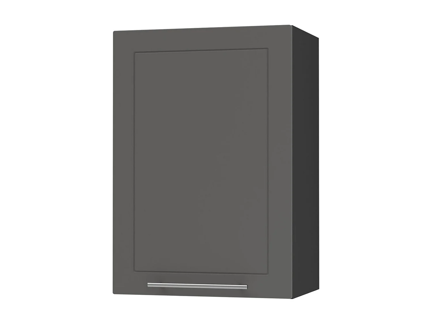 KÜCHENHÄNGESCHRANK Kvantum W2/50 Graphit Matt / Schwarz Matt 50 / 32,5 / 72cm