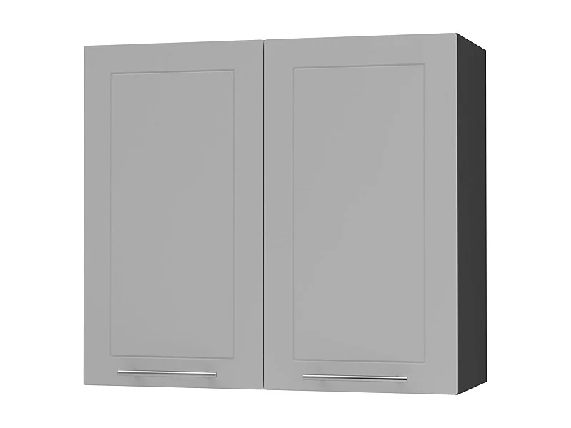 KÜCHENHÄNGESCHRANK Kvantum W3/80 Dust Grey Matt / Schwarz Matt 80 / 32,5 / 72cm