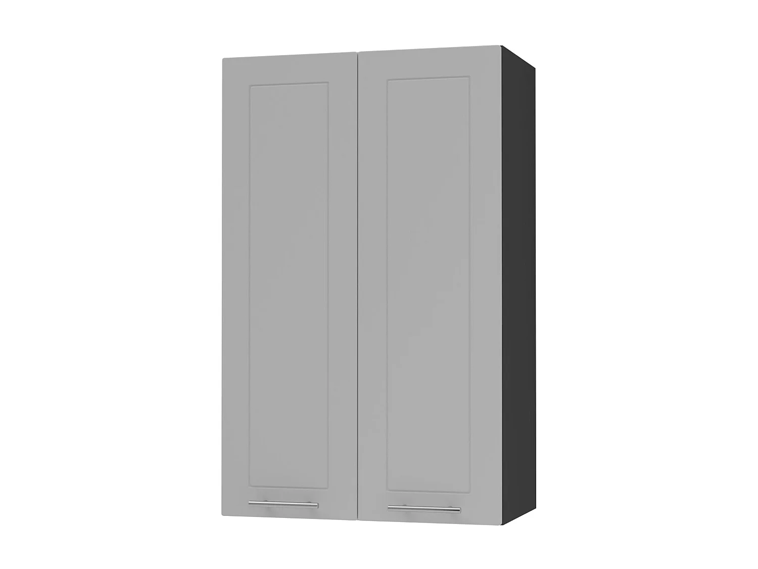KÜCHENHÄNGESCHRANK Kvantum W4/60 Dust Grey Matt / Schwarz Matt 60 / 32,5 / 96cm