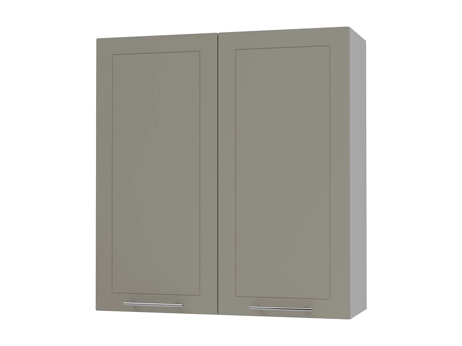 KÜCHENHÄNGESCHRANK Kvantum W4/90 Weiß Matt / Grau Matt 90 / 32,5 / 96cm