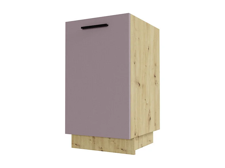 KÜCHENUNTERSCHRANK Bonn Rosé Kupfer Matt / Eiche Artisan Matt 45 / 50 / 82cm