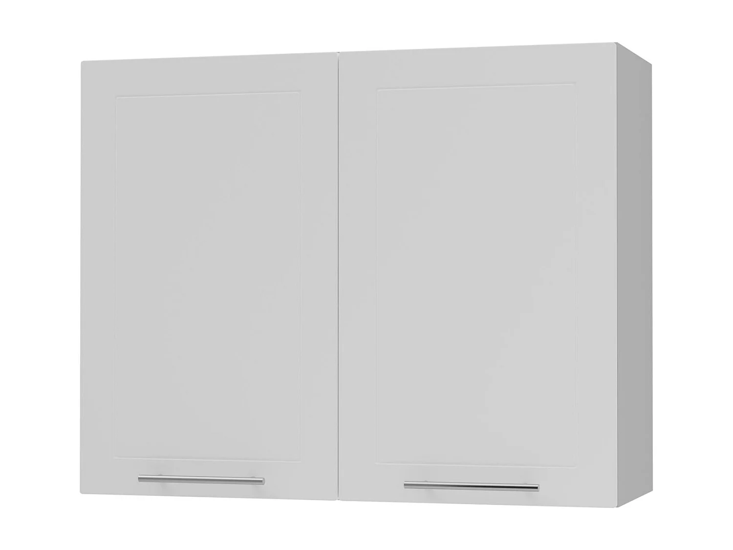 KÜCHENHÄNGESCHRANK Kvantum W3/90 Weiß Matt / Grau Matt 90 / 32,5 / 72cm