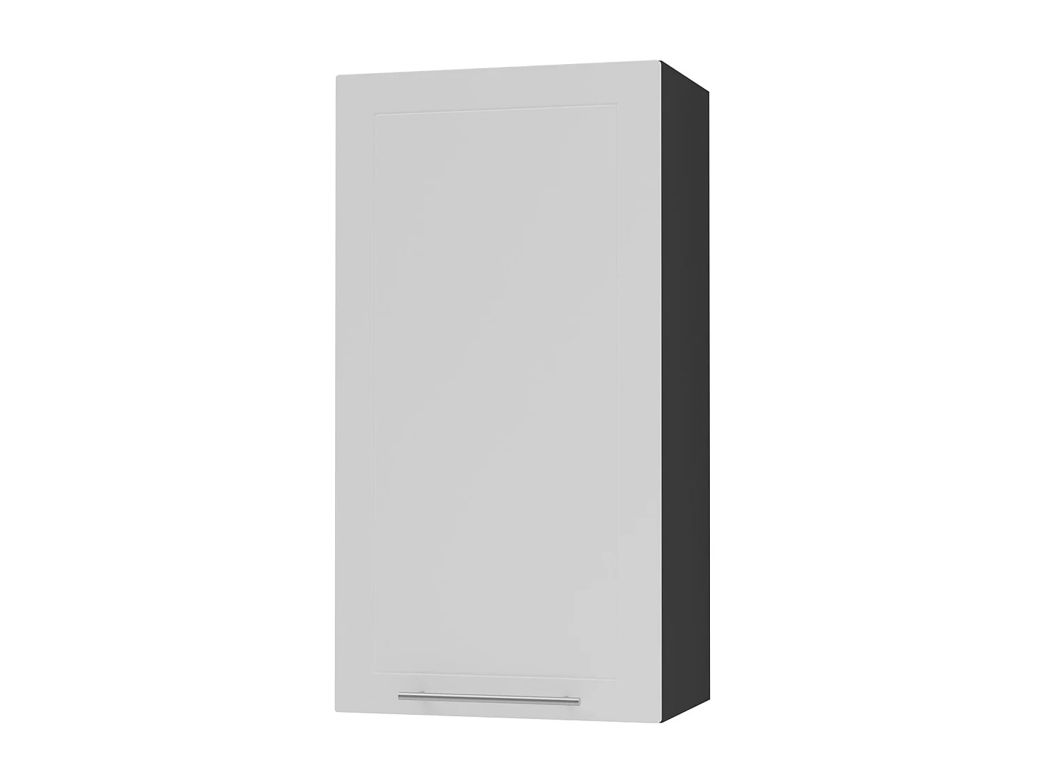 KÜCHENHÄNGESCHRANK Kvantum W4/50 Weiß Matt / Schwarz Matt 50 / 32,5 / 96cm