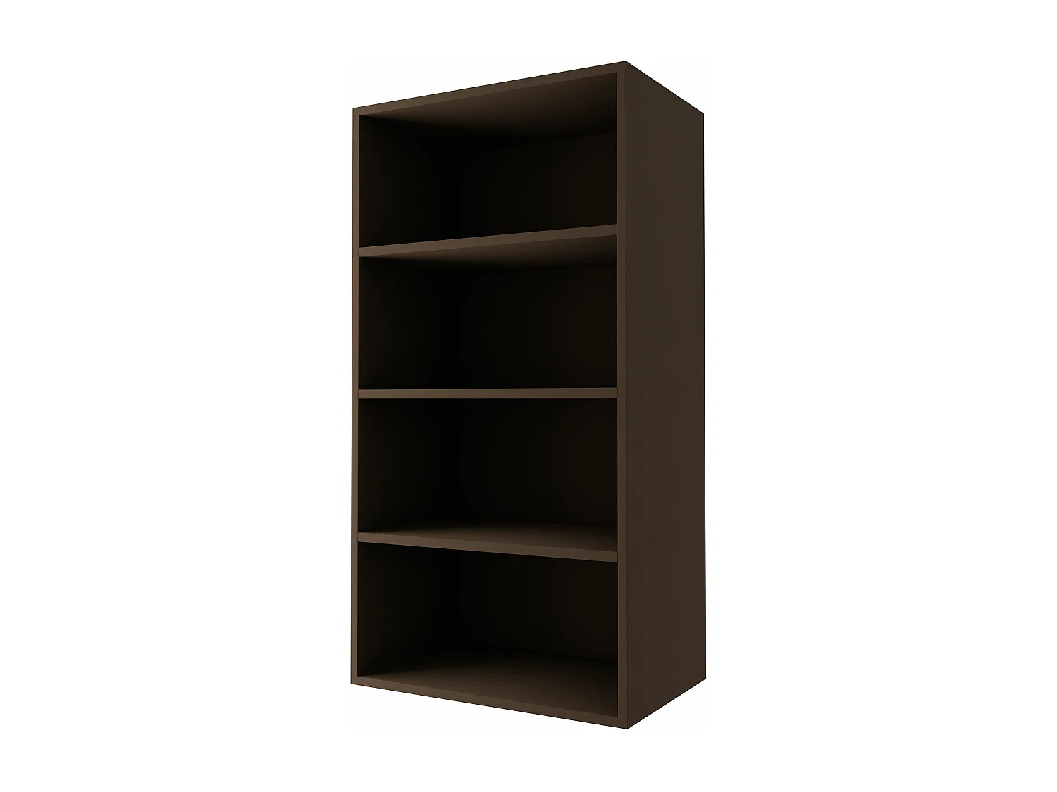 KÜCHENHÄNGESCHRANK Kvantum W4/50 Weiß Matt / Schwarz Matt 50 / 32,5 / 96cm