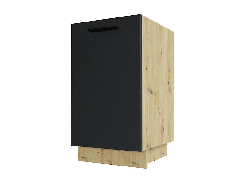 KÜCHENUNTERSCHRANK Bonn Graphit Matt / Eiche Artisan Matt 45 / 50 / 82cm