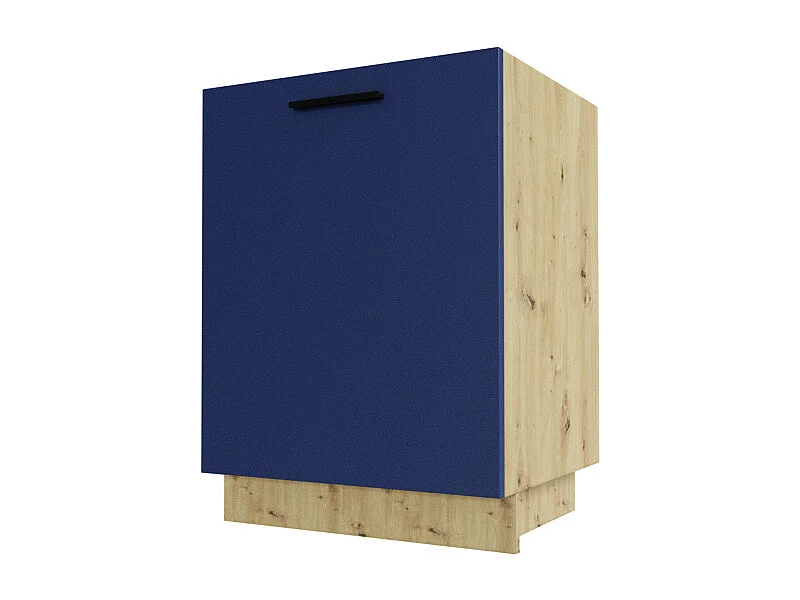 KÜCHENUNTERSCHRANK Bonn D1D/60 Marineblau Matt / Eiche Artisan Matt 60 / 50 / 82cm