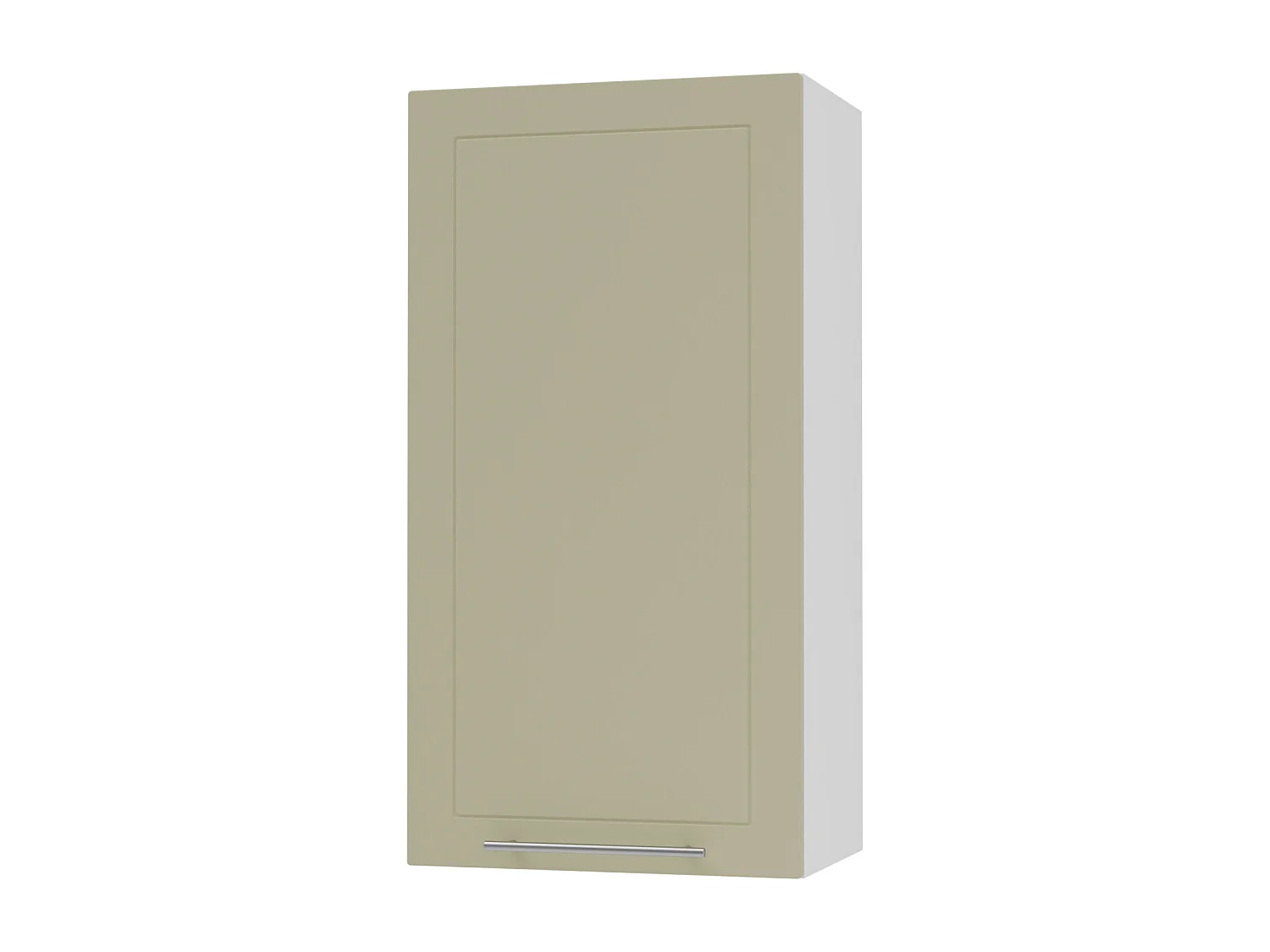 KÜCHENHÄNGESCHRANK Kvantum W4/50 Vanille Matt / Weiß Matt 50 / 32,5 / 96cm