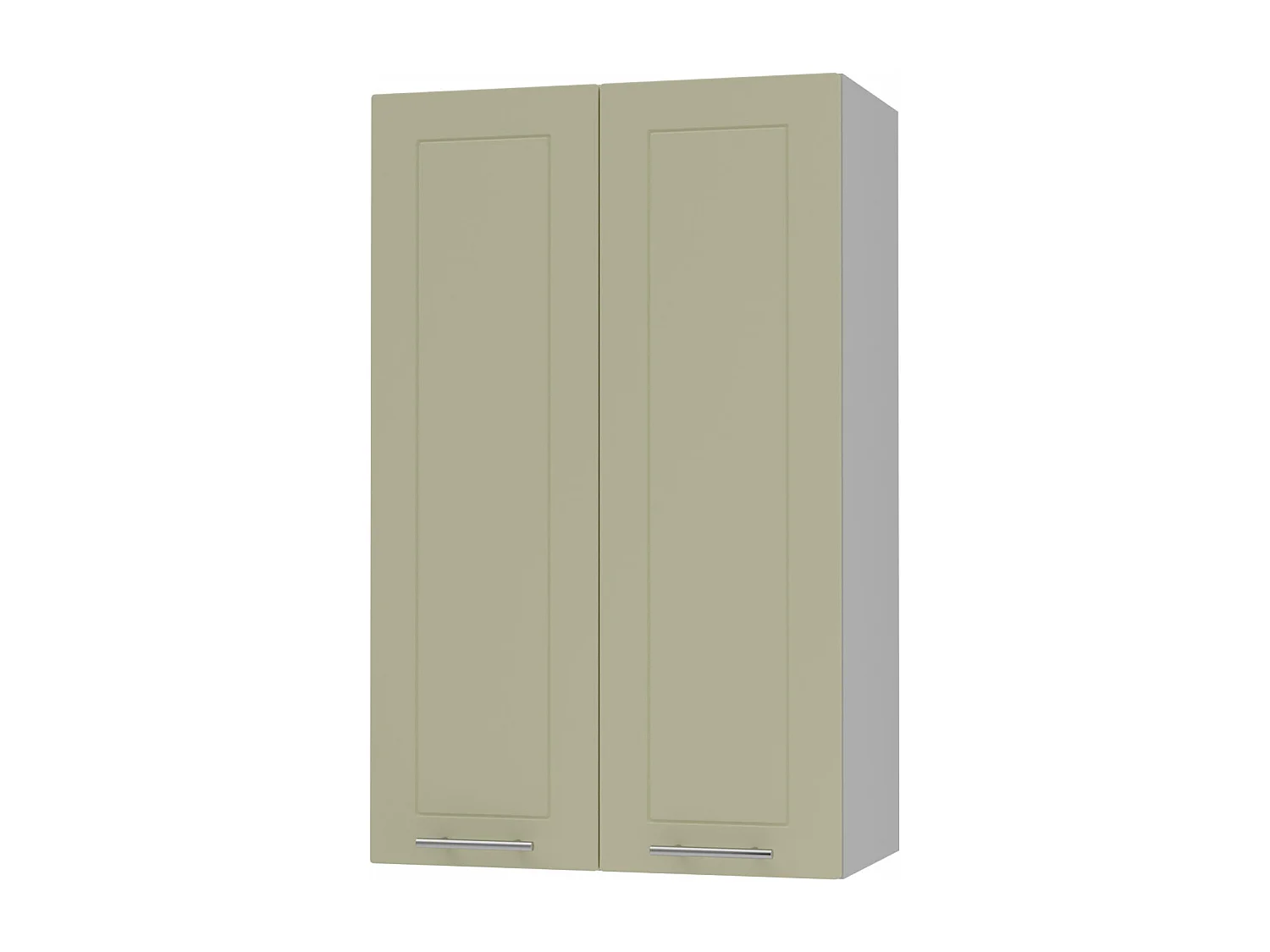 KÜCHENHÄNGESCHRANK Kvantum W4/60 Weiß Matt / Grau Matt 60 / 32,5 / 96cm