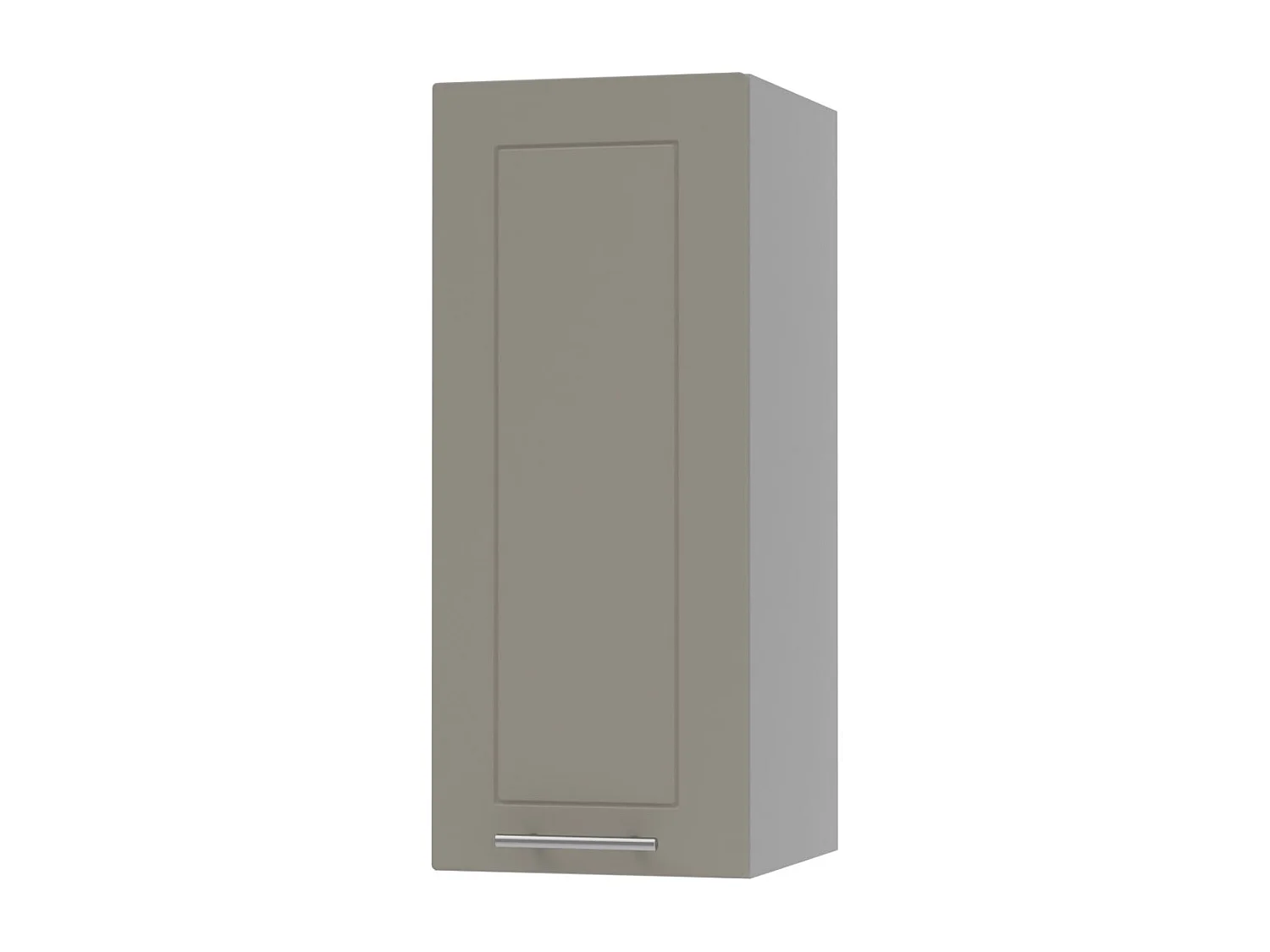KÜCHENHÄNGESCHRANK Kvantum W2/30 Beige Matt / Grau Matt 30 / 32,5 / 72cm