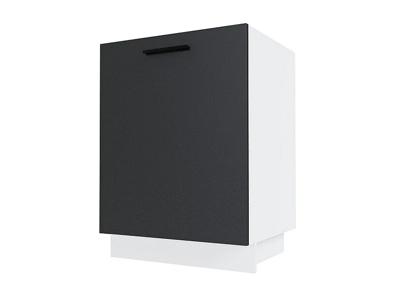 KÜCHENUNTERSCHRANK Bonn D1D/60 Schwarz Matt / Weiß Matt 60 / 50 / 82cm
