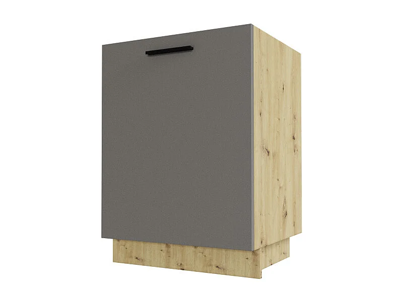 KÜCHENUNTERSCHRANK Bonn D1D/60 Stone Grey Matt / Eiche Artisan Matt 60 / 50 / 82cm