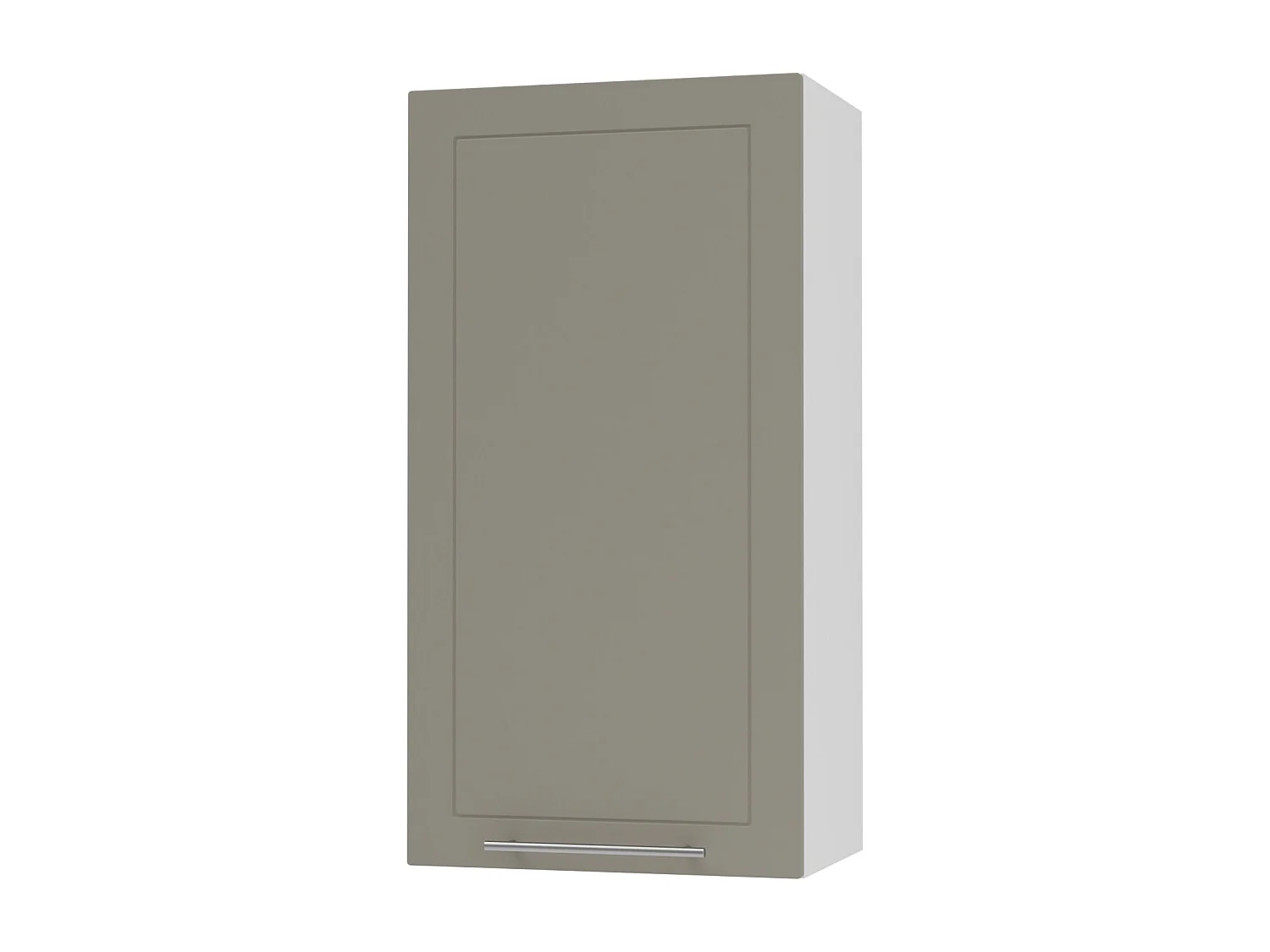 KÜCHENHÄNGESCHRANK Kvantum W4/50 Beige Matt / Weiß Matt 50 / 32,5 / 96cm