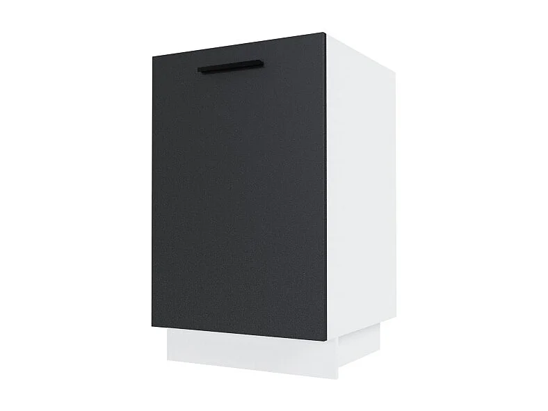 KÜCHENUNTERSCHRANK Bonn Graphit Matt / Weiß Matt 50 / 50 / 82cm