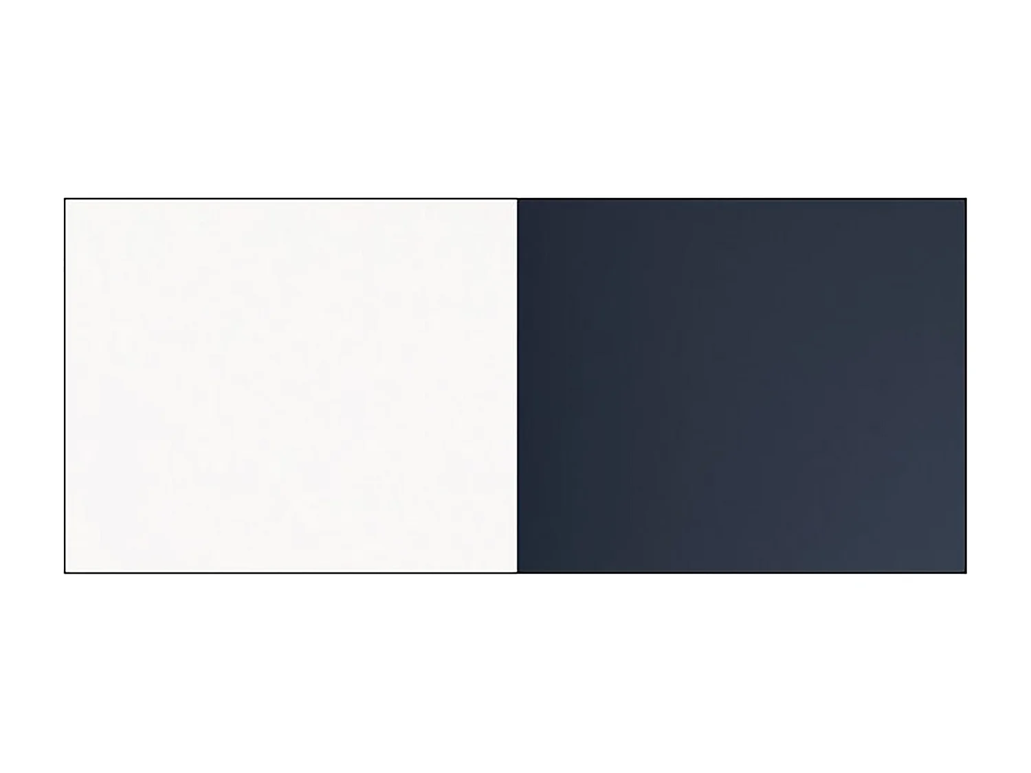 KÜCHENUNTERSCHRANK Bonn Marineblau Matt / Weiß Matt 50 / 50 / 82cm